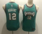 Cheap Youth Memphis Grizzlies #12 Ja Morant Green Nike 2019 ABA Hardwood Classics Green Throwback Swingman Jersey With The Sponsor Logo