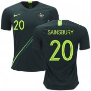 Wholesale Cheap Australia #20 Sainsbury Away Soccer Country Jersey