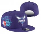 Wholesale Cheap Charlotte Hornets Stitched Snapback 75th Anniversary Hats 001