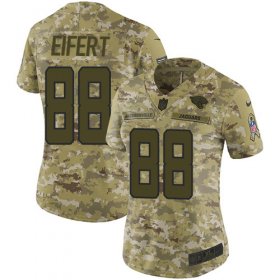 Wholesale Cheap Nike Jaguars #88 Tyler Eifert Camo Women\'s Stitched NFL Limited 2018 Salute To Service Jersey