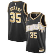 Cheap Men's Phoenix Suns #35 Kevin Durant Black Gold 2024 Select Series Stitched Jersey