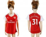 Wholesale Cheap Women's Arsenal #31 Kolasinac Home Soccer Club Jersey