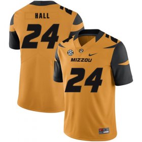 Wholesale Cheap Missouri Tigers 24 Terez Hall Gold Nike College Football Jersey