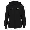 Wholesale Cheap Nike San Diego Chargers Ladies Tailgater Full Zip Hoodie Black