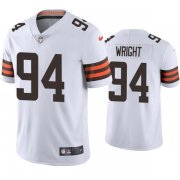 Wholesale Cheap Men's Cleveland Browns #94 Alex Wright White Vapor Untouchable Limited Stitched Jersey