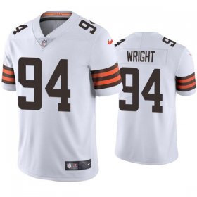 Wholesale Cheap Men\'s Cleveland Browns #94 Alex Wright White Vapor Untouchable Limited Stitched Jersey