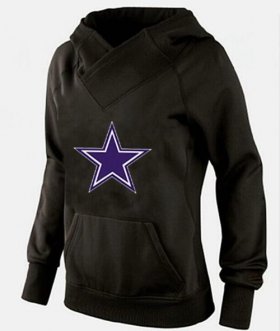 Wholesale Cheap Women\'s Dallas Cowboys International Version Pullover Hoodie Black