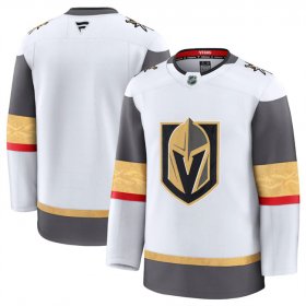 Men\'s Vegas Golden Knights Blank White 2024-25 Home Stitched Hockey Jersey