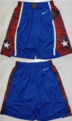 Cheap Men\'s Team USA Royal Red Shorts (Run Small)