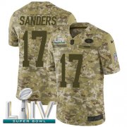 Wholesale Cheap Nike 49ers #17 Emmanuel Sanders Camo Super Bowl LIV 2020 Men's Stitched NFL Limited 2018 Salute To Service Jersey