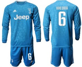 Wholesale Cheap Juventus #6 Khedira Third Long Sleeves Soccer Club Jersey