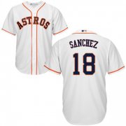 Wholesale Cheap Astros #18 Aaron Sanchez White New Cool Base Stitched MLB Jersey