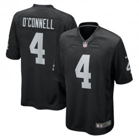 Men\'s Las Vegas Raiders #4 Aidan O\'Connell Nike Black Game Jersey