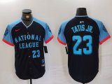 Men's San Diego Padres #23 Fernando Tatis Jr Number Navy 2024 All Star Limited Stitched Jersey