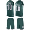 Wholesale Cheap Nike Eagles #18 Jalen Reagor Green Team Color Men's Stitched NFL Limited Tank Top Suit Jersey