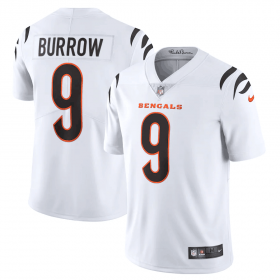 Wholesale Cheap Men\'s Cincinnati Bengals #9 Joe Burrow 2021 New White Vapor Untouchable Limited Stitched Jersey