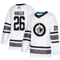 Wholesale Cheap Adidas Jets #26 Blake Wheeler White Authentic 2019 All-Star Stitched Youth NHL Jersey