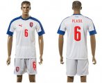 Wholesale Cheap Czech #6 Plasil Away Soccer Country Jersey