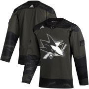 Wholesale Cheap San Jose Sharks Adidas 2019 Veterans Day Authentic Practice NHL Jersey Camo