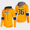 Wholesale Cheap Predators #36 Zac Rinaldo Gold 2018 Pullover Platinum Hoodie