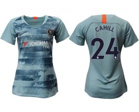 Wholesale Cheap Women\'s Chelsea #24 Cahill Third Soccer Club Jersey