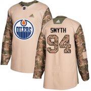 Wholesale Cheap Adidas Oilers #94 Ryan Smyth Camo Authentic 2017 Veterans Day Stitched NHL Jersey