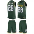 Wholesale Cheap Nike Packers #28 AJ Dillon Green Team Color Men's Stitched NFL Limited Tank Top Suit Jersey