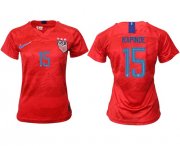 Wholesale Cheap Women's USA #15 Rapinoe Away Soccer Country Jersey