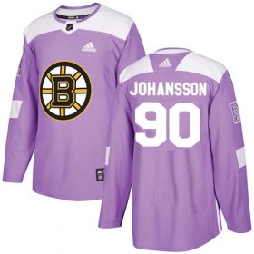 Wholesale Cheap Adidas Bruins #90 Marcus Johansson Purple Authentic Fights Cancer Stitched NHL Jersey