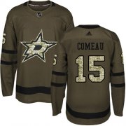 Cheap Adidas Stars #15 Blake Comeau Green Salute to Service Youth Stitched NHL Jersey