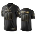 Wholesale Cheap Nike Patriots Custom Black Golden Limited Edition Stitched NFL Jersey