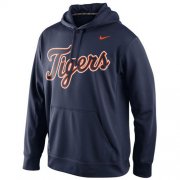 Wholesale Cheap Detroit Tigers Nike Men's KO Wordmark Perfomance Navy MLB Hoodie