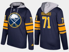 Wholesale Cheap Sabres #71 Evan Rodrigues Blue Name And Number Hoodie