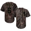 Wholesale Cheap Diamondbacks #6 David Peralta Camo Realtree Collection Cool Base Stitched MLB Jersey