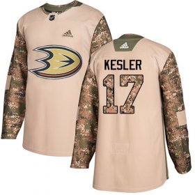 Wholesale Cheap Adidas Ducks #17 Ryan Kesler Camo Authentic 2017 Veterans Day Youth Stitched NHL Jersey