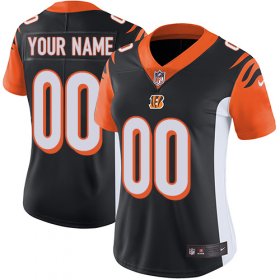 Wholesale Cheap Nike Cincinnati Bengals Customized Black Team Color Stitched Vapor Untouchable Limited Women\'s NFL Jersey