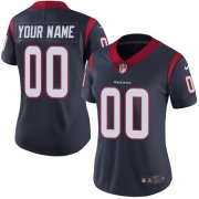 Wholesale Cheap Nike Houston Texans Customized Navy Blue Team Color Stitched Vapor Untouchable Limited Women's NFL Jersey