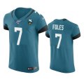 Wholesale Cheap Jacksonville Jaguars #7 Nick Foles Teal 25th Season Vapor Elite Stitched NFL Jersey