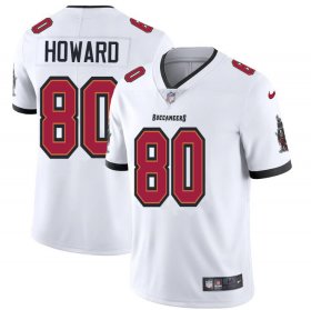 Wholesale Cheap Tampa Bay Buccaneers #80 O.J. Howard Men\'s Nike White Vapor Limited Jersey