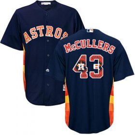 Wholesale Cheap Astros #43 Lance McCullers Navy Blue Team Logo Fashion Stitched MLB Jersey