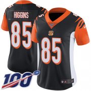 Wholesale Cheap Nike Bengals #85 Tee Higgins Black Team Color Women's Stitched NFL 100th Season Vapor Untouchable Limited Jersey