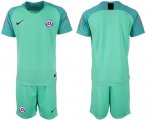 Wholesale Cheap Chile Blank Green Goalkeeper Soccer Country Jersey