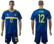 Wholesale Cheap Bosnia Herzegovina #12 Sehic Home Soccer Country Jersey