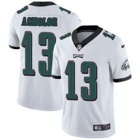 Wholesale Cheap Nike Eagles #13 Nelson Agholor White Men\'s Stitched NFL Vapor Untouchable Limited Jersey