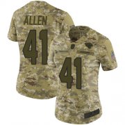 Wholesale Cheap Nike Jaguars #41 Josh Allen Camo Women's Stitched NFL Limited 2018 Salute to Service Jersey