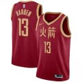 Wholesale Cheap Men's Houston Rockets #13 James Harden Nike Red 2018-19 City Edition Swingman Jersey