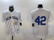 Cheap Men's New York Yankees #42 Jackie Robinson White Cool Base Stitched Jerseys