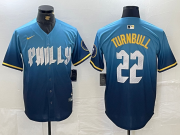 Cheap Men's Philadelphia Phillies #22 Spencer Turnbull Blue 2024 City Cool Base Jersey