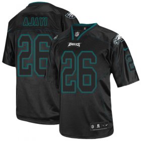 Wholesale Cheap Nike Eagles #26 Jay Ajayi Lights Out Black Men\'s Stitched NFL Elite Jersey