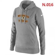 Wholesale Cheap Women's Nike Washington Redskins Heart & Soul Pullover Hoodie Light Grey